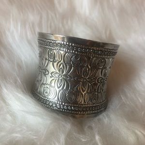 Silver cuff bracelet